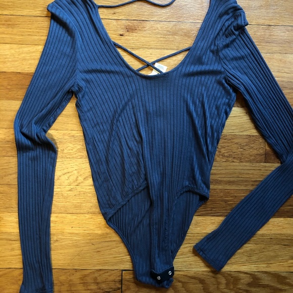 Dark grey long sleeve body suit - Picture 2 of 2